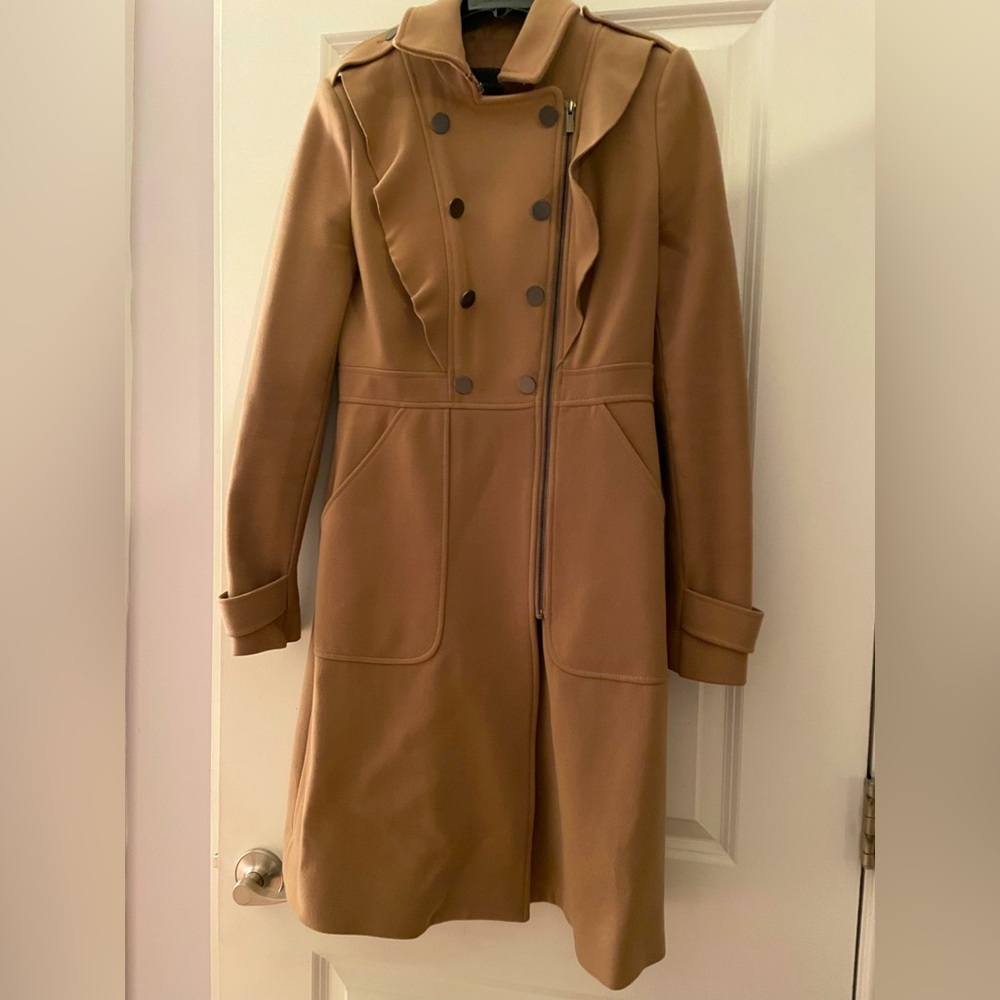 BCBG Maxazria camel/tan pea coat